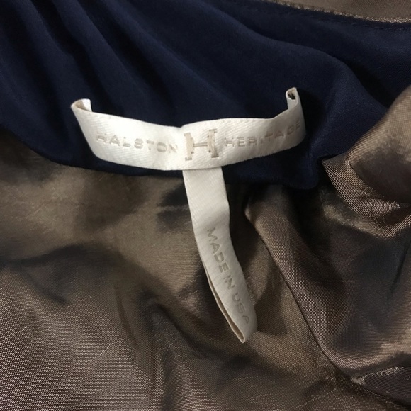 Halston Heritage One Shoulder Ruched Dress - Picture 5 of 9